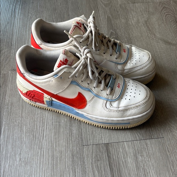 Nike Red and Blue Airforces - Picture 1 of 8